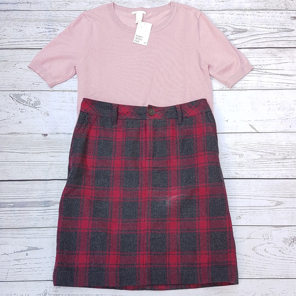 Skirt and sweater
